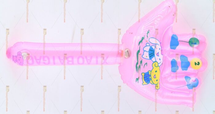 Toptan plastik hayvan şişme balon el şeklinde pembe