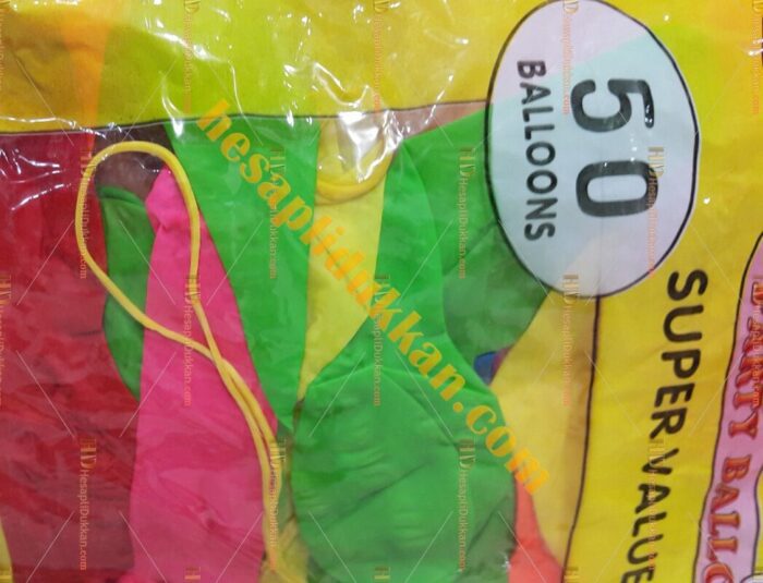 Toptan en ucuz ipli lastikli balon 50 li paket