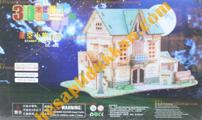 Toptan 3d Ahşap puzzle çiftlik evi