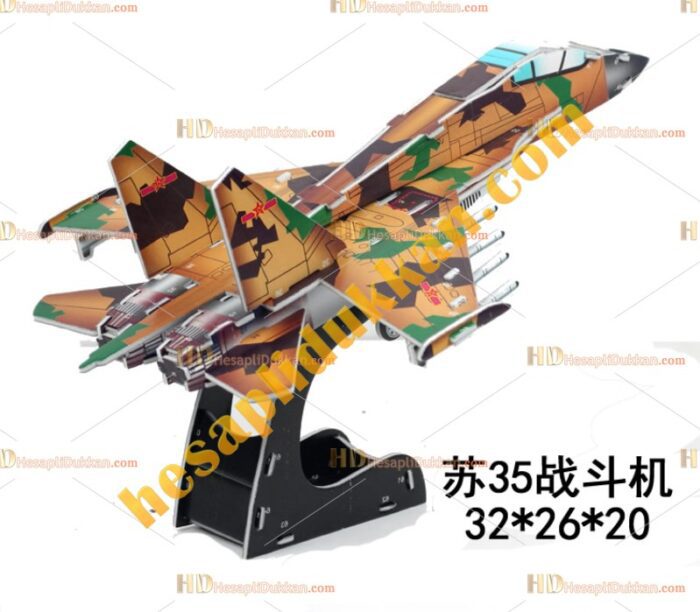 Toptan 3d puzzle J11B Figher Uçak 4 karton 32 parça