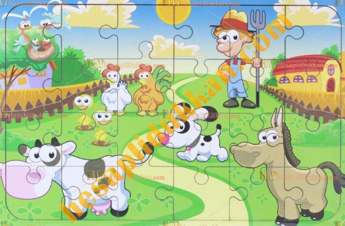 Toptan Ahşap puzzle Ali babanın çiftliği