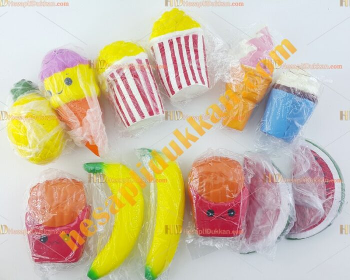 Toptan büyük boy squishy karışık paket tek fiyat
