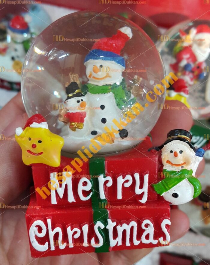Toptan Yılbaşı Kar Küresi Fiyatları En Ucuz Kare Taban Noel Baba