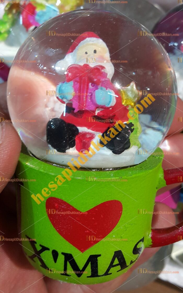 Toptan Yılbaşı Kar Küresi Fiyatları En Ucuz Kalpli Noel Baba