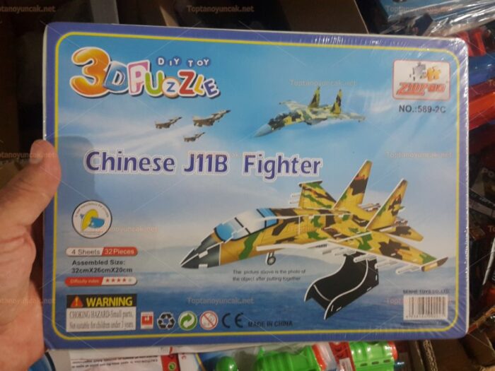 Toptan 3D puzzle yapboz jet uçak j11b