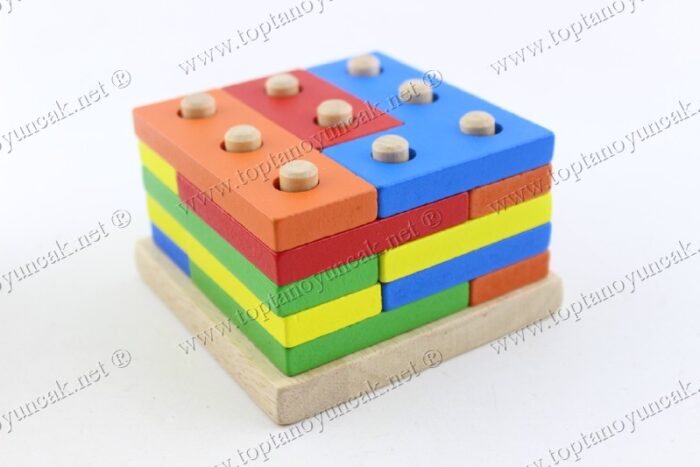 Promosyon oyuncak tetris bloklar ahşap eğitici