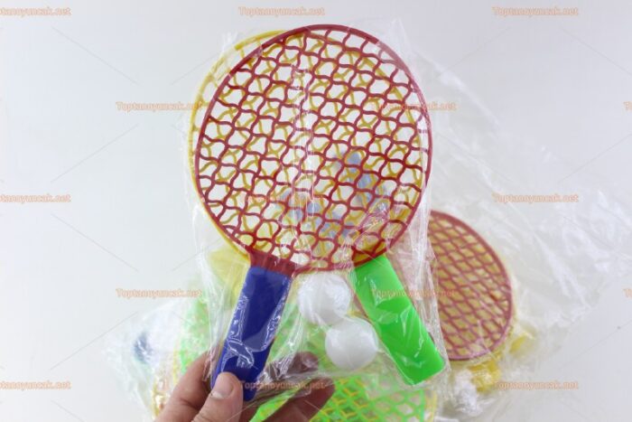 Ucuz toptan promosyon oyuncak plastik tenis raket top set