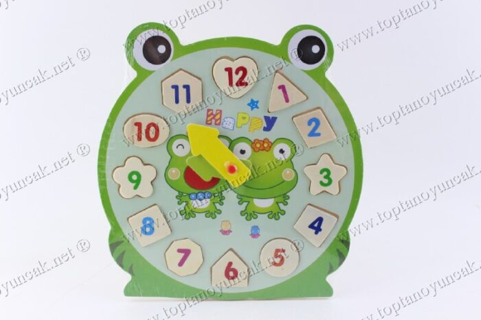 Promosyon eğitici ahşap oyuncak saat puzzle