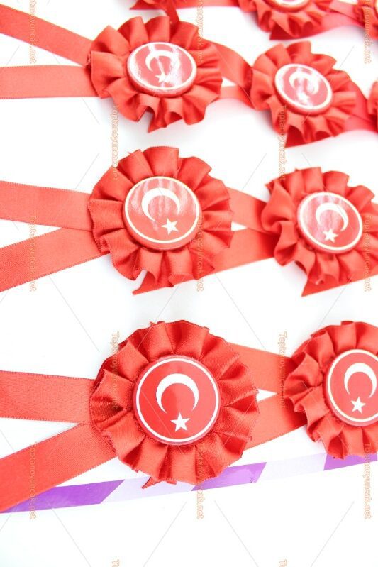 Toptan Türk bayraklı kokart rozet