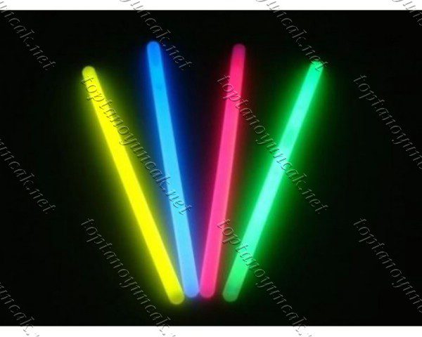 Toptan Glow Stick 20cm kalın Fosforlu Kırılan Çubuk (10 Adet)