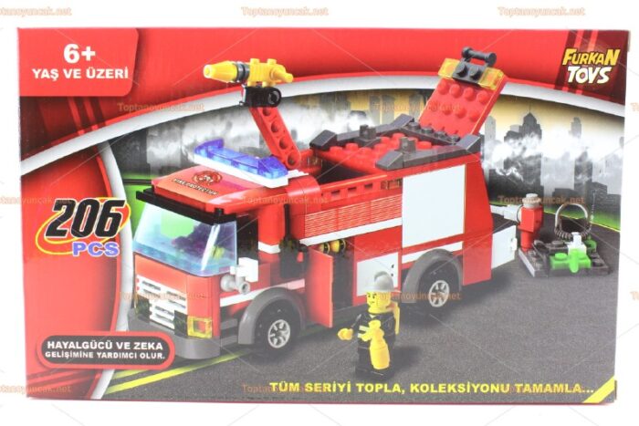 Toptan eğitici oyuncak lego itfaiye set 206 parça